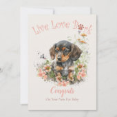 ダックスフンド犬の里親募集、ガッチャデイ カード (正面)