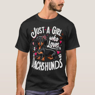 ダックスフンド ただのダックスフンド好き女子 Tシャツ