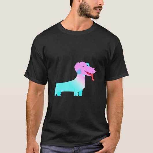 ダックスフンド ウィナードッグ 男性 Tシャツ (正面)