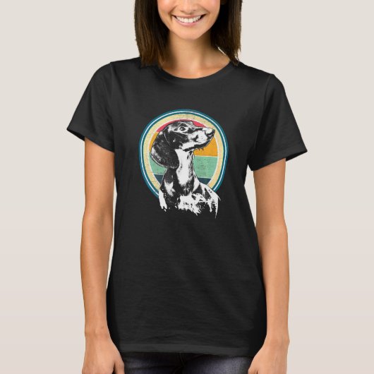 ダックスフンド ウィーナードッグの種類 2 Tシャツ (正面)