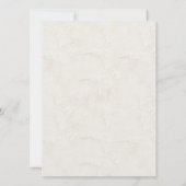 ダックスフンド カスタム アイボリー ウェディング 招待状 (裏面)