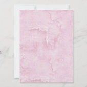 ダックスフンド カスタム ピンク ウェディング 招待状 (裏面)