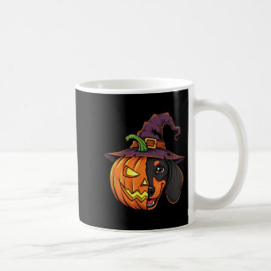 ダックスフンド カボチャ ジャックオーランタン ハロウィン キッズ メンズ コーヒーマグカップ
