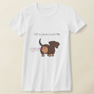ダックスフンド・カーファッフル Tシャツ