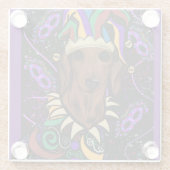 ダックスフンド ガラスコースター (裏面)