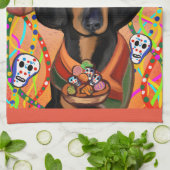 ダックスフンド キッチンタオル (折り畳み)