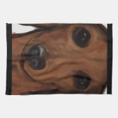 ダックスフンド キッチンタオル (横)