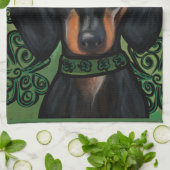 ダックスフンド キッチンタオル (折り畳み)