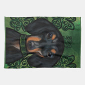 ダックスフンド キッチンタオル (横)