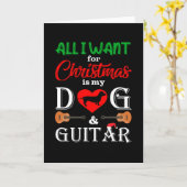 ダックスフンド　クリスマスに欲しいのはあなただけ カード (黄色い花)