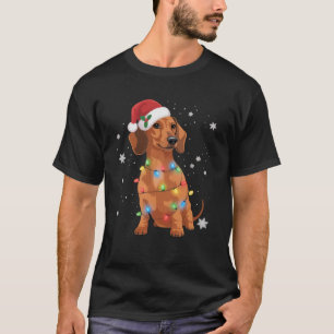 ダックスフンド クリスマス ツリー ペット ドッグ Tシャツ