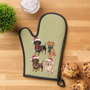ダックスフンド クリスマス 犬の母 愛好家 クリスマスプレゼント 鍋つかみ