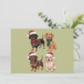 ダックスフンド クリスマス 犬ママ ラバー クリスマス ギフト (スタンド正面)