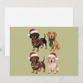 ダックスフンド クリスマス 犬 ママ ラバー クリスマス ギフト (正面/裏面)