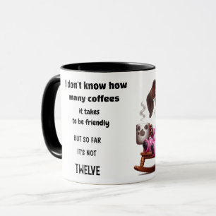 ダックスフンド コーヒー ジョーク マグカップ