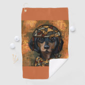 ダックスフンド ゴルフタオル (インサイチュ)