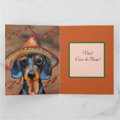 ダックスフンド シンコ・デ・マイオ カード (内部)