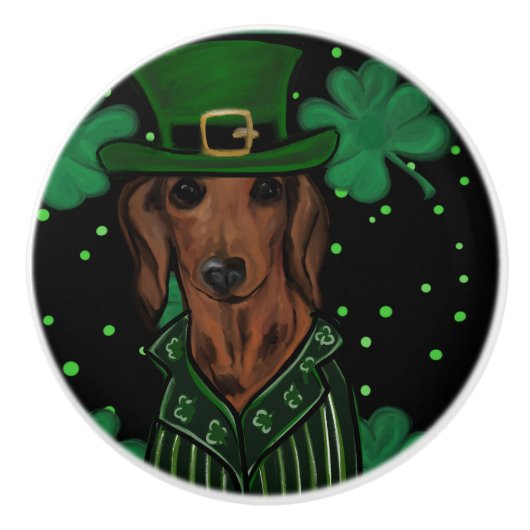 ダックスフンド セラミックノブ (正面)