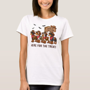 ダックスフンド ダッキー ハロウィン カントリー ウエスタン Tシャツ