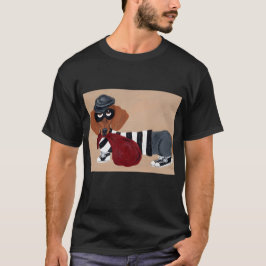 ダックスフンド トリート泥棒 強盗 Tシャツ