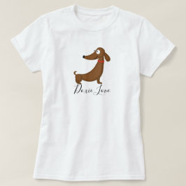 ダックスフンド(ドキシー) ラブ Tシャツ