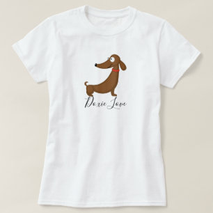 ダックスフンド(ドキシー) ラブ Tシャツ