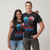 ダックスフンド ハート 7月4日 アメリカ国旗 愛犬家 Tシャツ (ユニセックス)