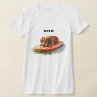 ダックスフンド パドルボード Tシャツ