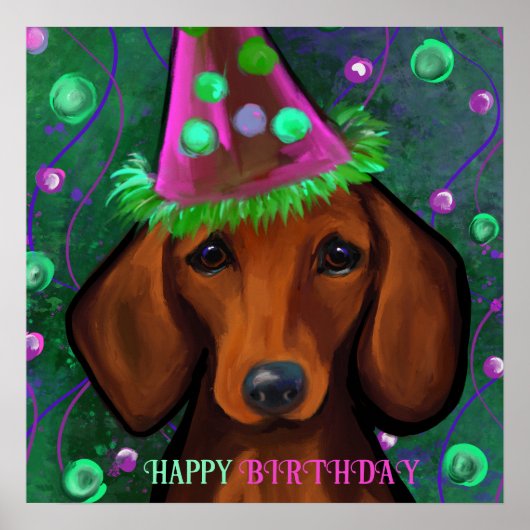 ダックスフンド ポスター (正面)