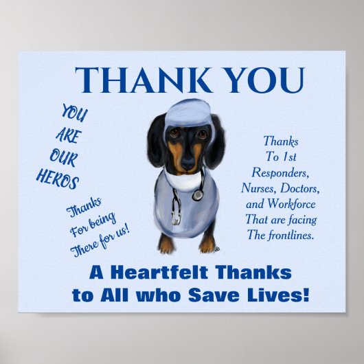 ダックスフンド ポスター (正面)