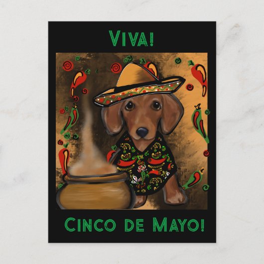 ダックスフンド ポストカード (正面)