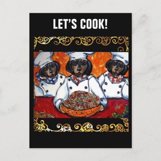 ダックスフンド ポストカード (正面)