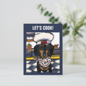 ダックスフンド ポストカード (スタンド正面)