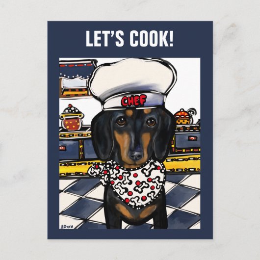 ダックスフンド ポストカード (正面)