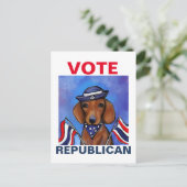 ダックスフンド ポストカード (スタンド正面)