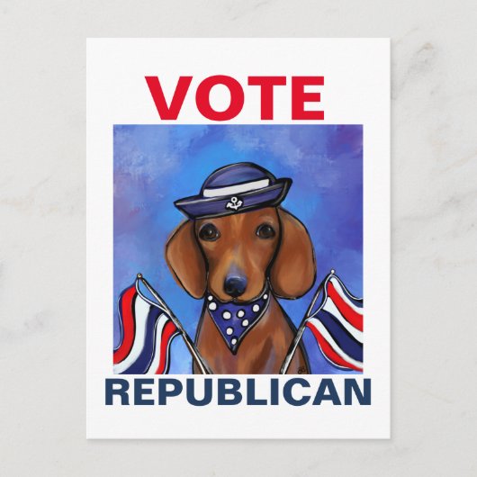 ダックスフンド ポストカード (正面)