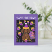 ダックスフンド ポストカード (スタンド正面)