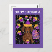 ダックスフンド ポストカード (正面/裏面)