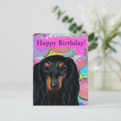 ダックスフンド ポストカード (スタンド正面)