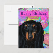 ダックスフンド ポストカード (正面/裏面)