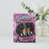 ダックスフンド ポストカード (スタンド正面)