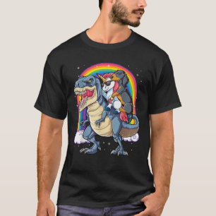 ダックスフンド ユニコーン 恐竜 ティラノサウルス ギフト 女性 Tシャツ