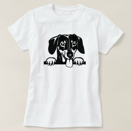 ダックスフンド ラブ Tシャツ (デザイン正面)