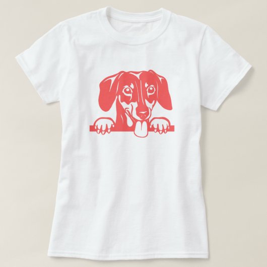 ダックスフンド ラブ Tシャツ (デザイン正面)