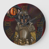 ダックスフンド ラージ壁時計 (正面)