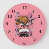 ダックスフンド ラージ壁時計 (正面)