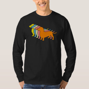 ダックスフンド レトロ ダックスフンド ダックスフンド Tシャツ