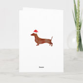 ダックスフンド, 年賀状 オーダーメイド グリーティングカード (裏面)