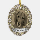 ダックスフンド 愛する記憶のオルナメント セラミックオーナメント (右)