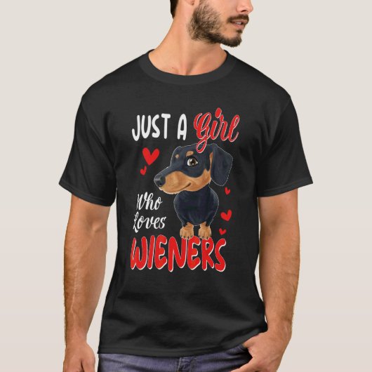 ダックスフンド 愛 犬 Tシャツ (正面)